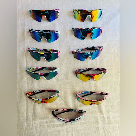 Sport shield Premium Mirrored Sunglasses/ adjustable nose pads (choose any color - Picture 4 of 4